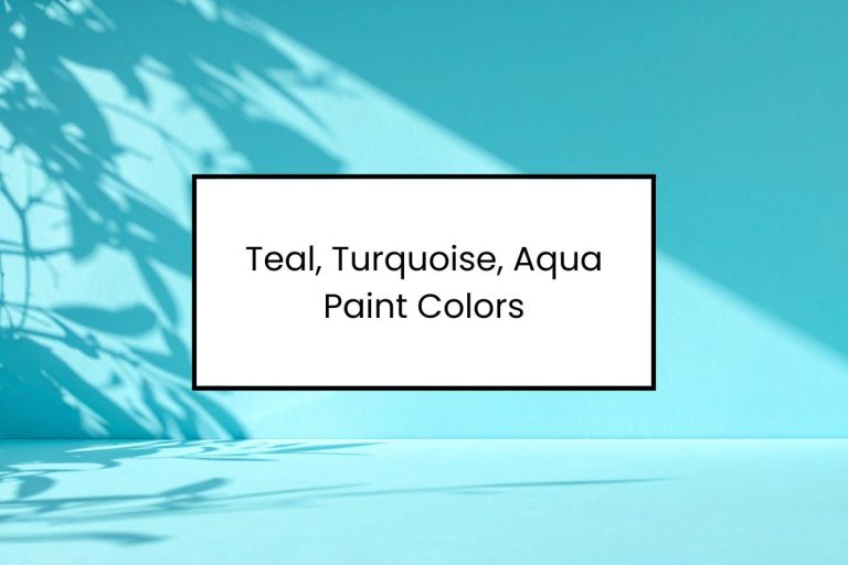 Teal vs Turquoise vs Aqua – Paint Colors Compared