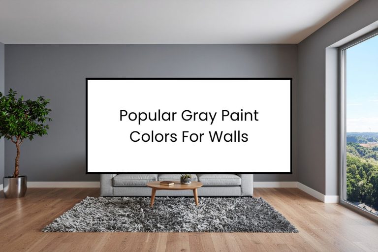 Popular Gray Paint Colors For Walls
