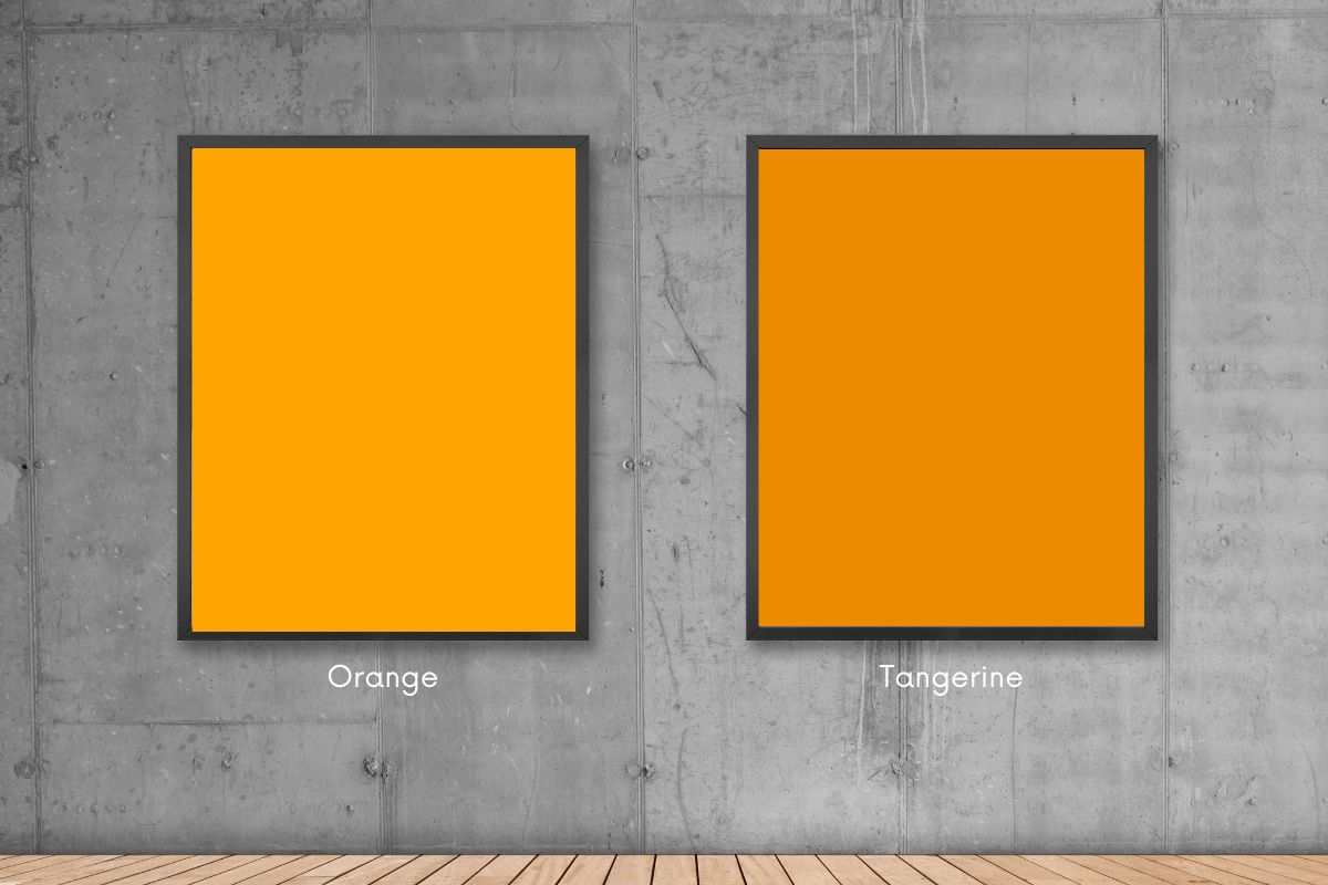 Orange vs Tangerine Color Paint Colors Compared