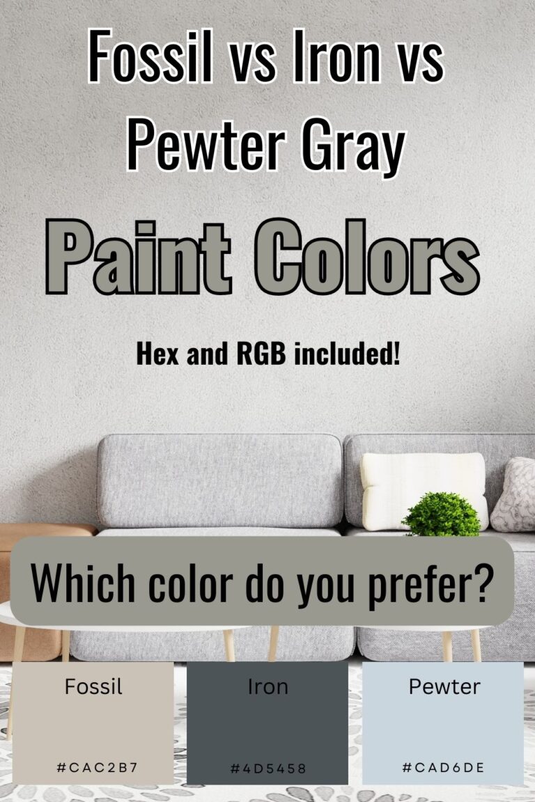 Fossil Gray vs Iron Gray vs Pewter Gray Color Comparison Guide