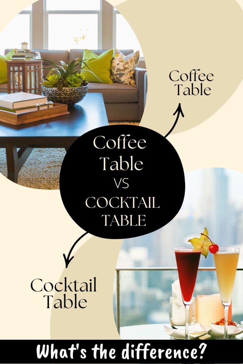 Coffee Table vs Cocktail Table: What Is The Difference? - Paint Color Comparisons & Guides