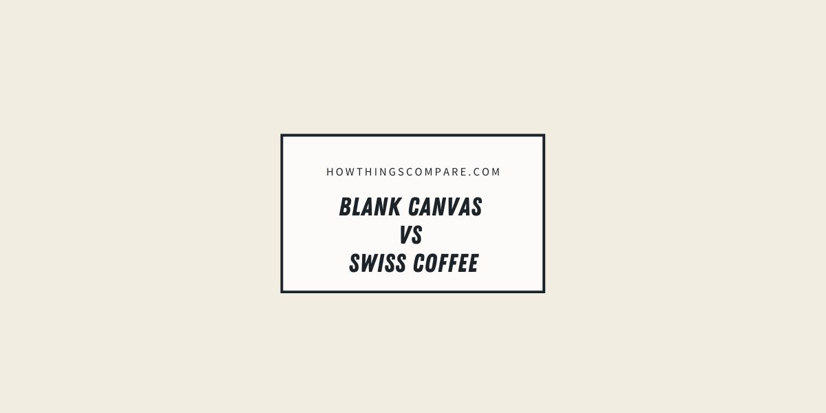 Blank Canvas vs Swiss Coffee Color Comparison Guide