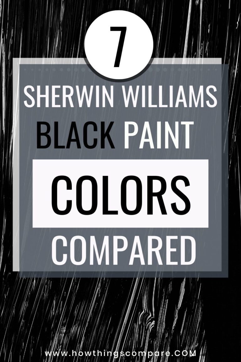 7 Black Paint Colors By Sherwin Williams Comparison Guide